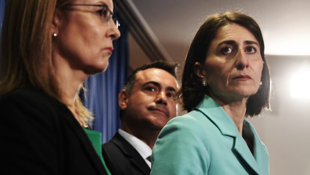NSW Premier Gladys Berejiklian announcing on Tuesday that the government would proceed with the five merger proposal across Sydney.