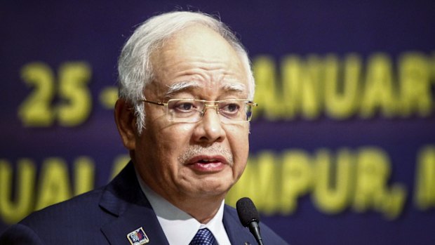 Malaysian PM Najib Razak in Kuala Lumpur in January. 