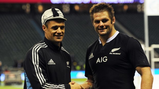Long-time All Blacks: Dan Carter, left, and Richie McCaw will play their last game for the Crusaders against the Brumbies.
