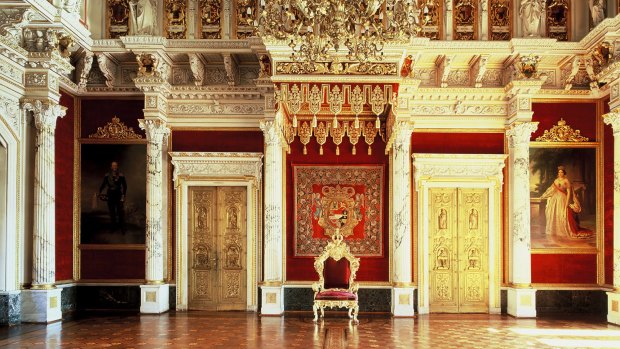 Schwerin Schloss throne room.