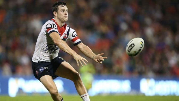 Old enemy: Luke Keary will face the cardinal and myrtle wearing the tri-colours on Thursday night.