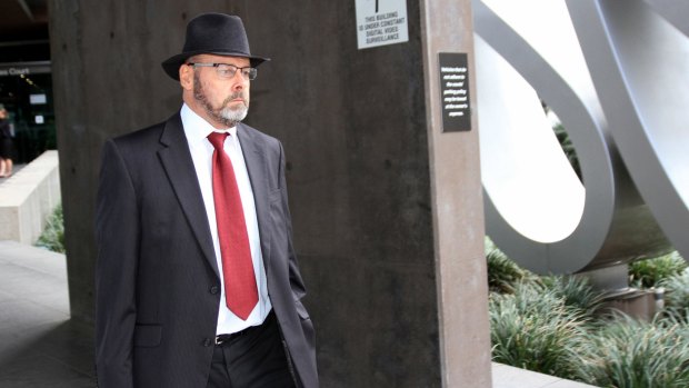 Brisbane barrister Stephen Keim, acting for the family of Hamid Khazaei, leaves court on Tuesday.