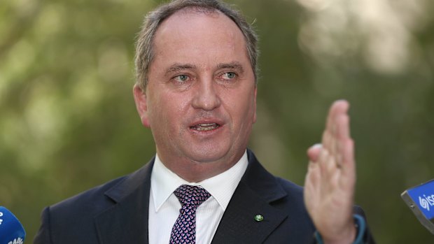 Two wrongs don't make a right, Deputy Prime Minister Barnaby Joyce says.