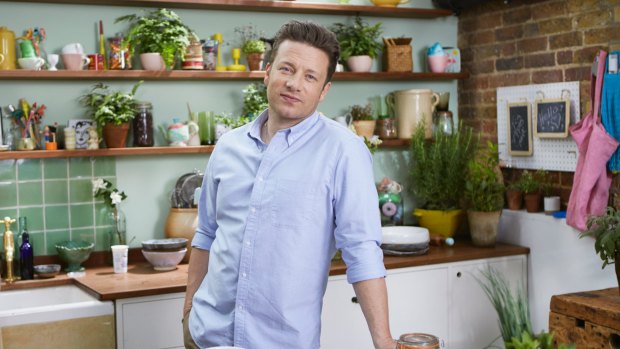 The face of TV cookery: Jamie Oliver.