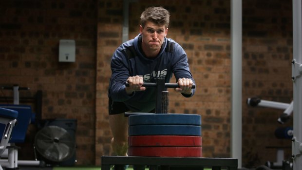 Pushing the limits: Hayden Smith has spent countless hours in the gym.