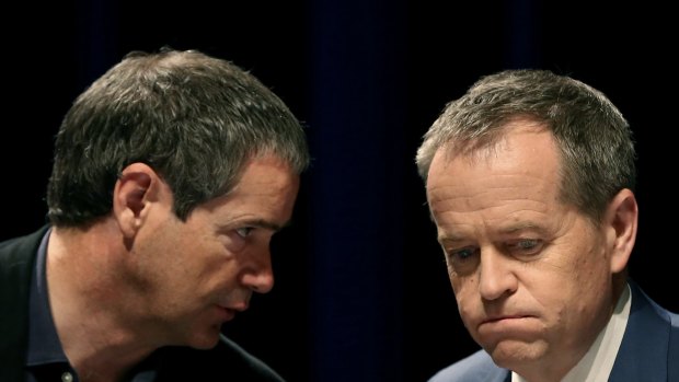 Senator Conroy and Labor leader Bill Shorten, pictured during the ALP national conference in Melbourne in July last year.
