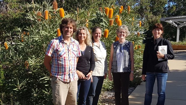 Murdoch scientists advising on the restoration in Coolbellup: Dr Joe Fontaine, Dr Katinka Ruthrof, Dr Catherine Baudains, Dr Jane Chambers and Dr Rachel Standish. 