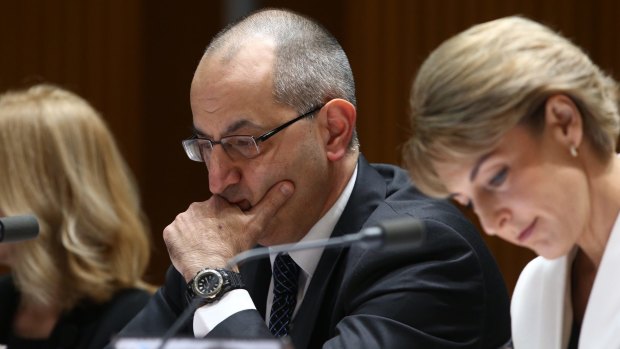 Mike Pezzullo secretary of the Department of Immigration and Border Protection at Senate estimates on Monday.