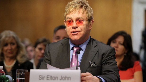 Sir Elton John's AIDs Foundation last year enabled more than 548,000 people in 15 countries to receive an HIV test.