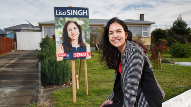 Labor Senator for Tasmania Lisa Singh, who might retain her seat despite being given 6th spot on Labor's ticket.
