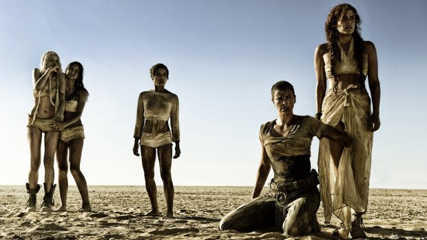 Charlize Theron, second from right, in <i>Mad Max: Fury Road.</i>
