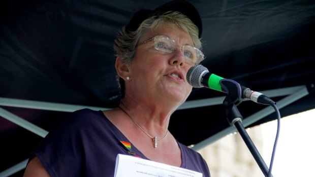 Shelley Argent from Parents and Friends of Lesbians and Gays says civil celebrants and government employees should not be exempted from same-sex marriage laws.