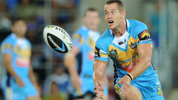 Charged: Former Gold Coast Titans player Ashley Harrison.