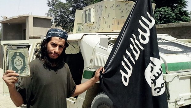 Abdelhamid Abaaoud, the suspected ringleader of the November 13 Paris attacks, in an Islamic State propaganda video.