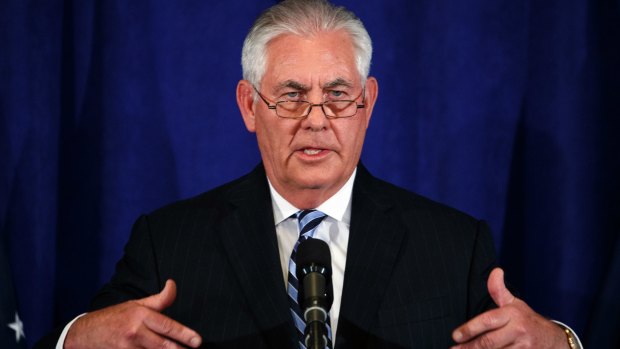 Secretary of State Rex Tillerson, pictured at a press briefing during the United Nations General Assembly, has exhibited a sense of isolation within his department.
