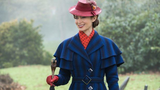 Emily Blunt is supercalifragilistically fabulous as a brusque but mischievous Mary Poppins in Mary Poppins Returns.