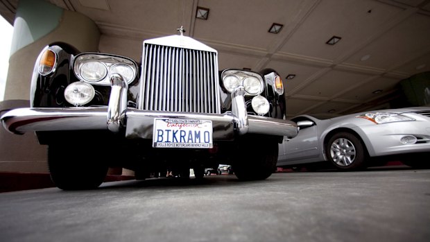 A Rolls Royce belonging to yoga guru Bikram Choudhury.