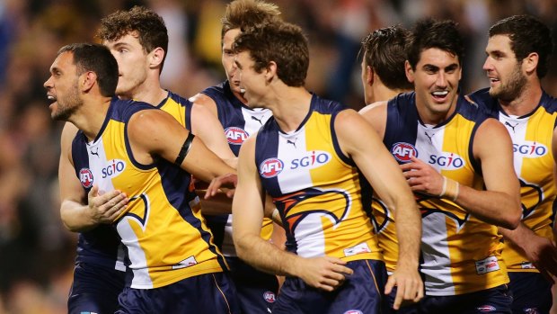 The waiting game: The Eagles flexed their muscles against 2014 premiers Hawthorn.