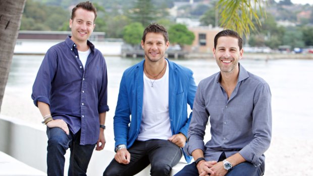Cleaning up: Whizz founders Adam Abrams, Julian Tobias and Mark Bernberg.