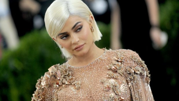 Kylie Jenner during one her last public appearances at the Met Gala.