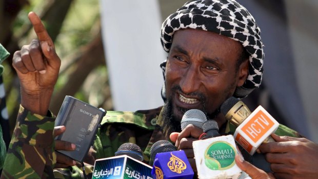Senior al-Shabaab officer Mohamed Mohamud, alias Sheik Dulayadayn, pictured here in 2011. 
