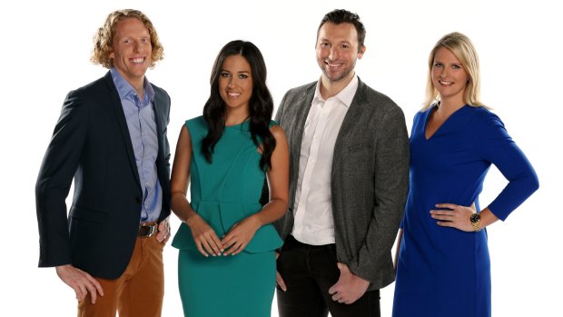 In the know: Steve Hooker, Melanie McLaughlin, Ian Thorpe and Leisel Jones will be commentating on the Commonwealth Games for Ten.