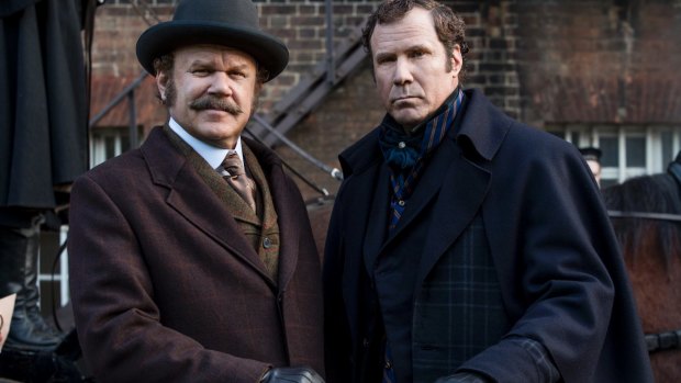 Sherlock Holmes (Will Ferrell) and Watson (John C. Reilly) in Columbia Pictures' <I>Holmes and Watson</I>. 