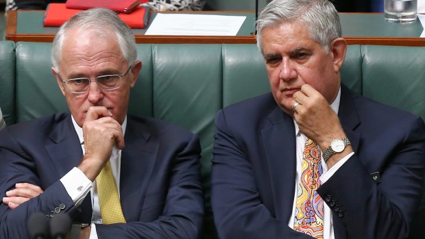 New Aged Care and Indigenous Health Minister Ken Wyatt, pictured with Mr Turnbull, becomes the first Indigenous person to hold a federal ministry.