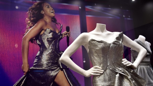 Installation view of the Maticevski gown worn by Jessica Mauboy at the Eurovision Song Contest.