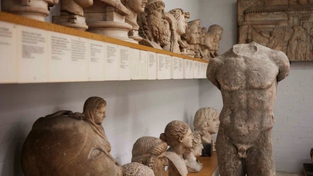 Many of the statues in storage at the British Museum are awaiting a solid clean.