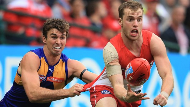 Flying south: Tom Mitchell is headed to the Hawks' nest.