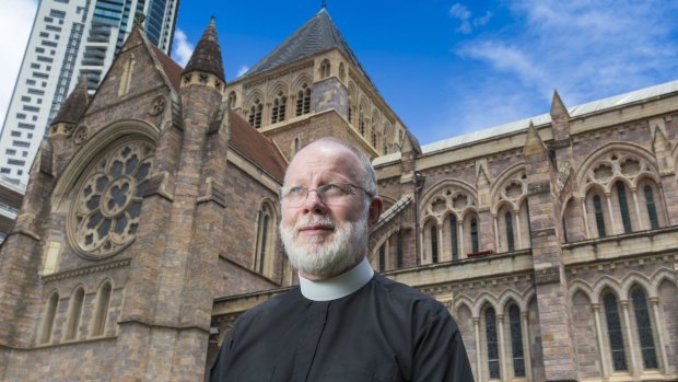 The Anglican Dean of Brisbane, Dr Peter Catt, at St John's Anglican Cathedral.
