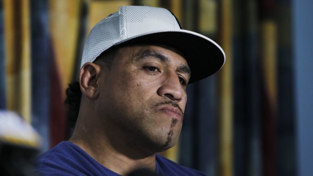 John Hopoate was arrested at Manly police station on Thursday.