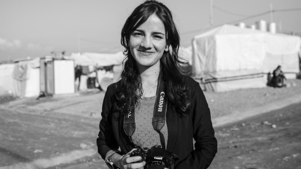 Yazidi refugee and budding photographer Zina Hassan.