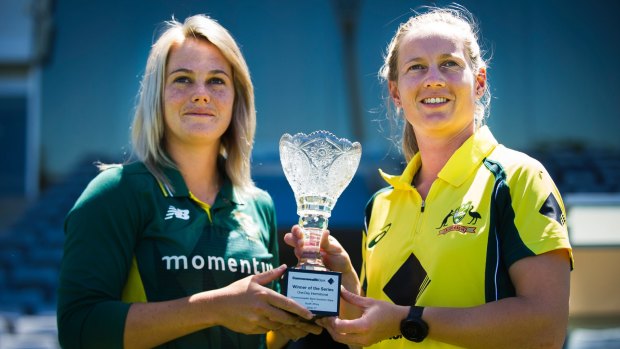 South Africa captain Dane van Niekerk and Australia skipper Meg Lanning will battle for the ODI trophy.