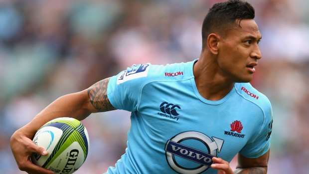 Ball in hand: Israel Folau. 