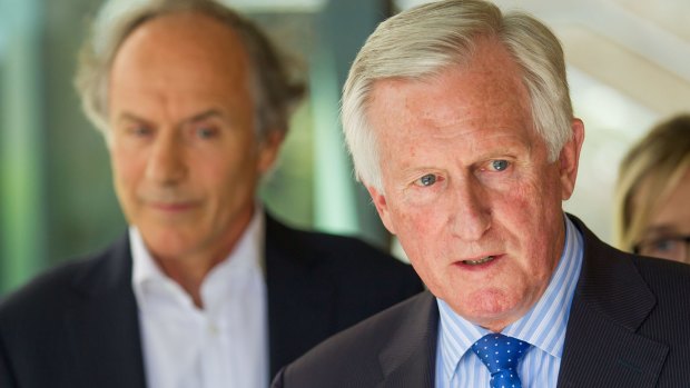 John Hewson (right), has called Mr Van Oosten "collateral damage" 