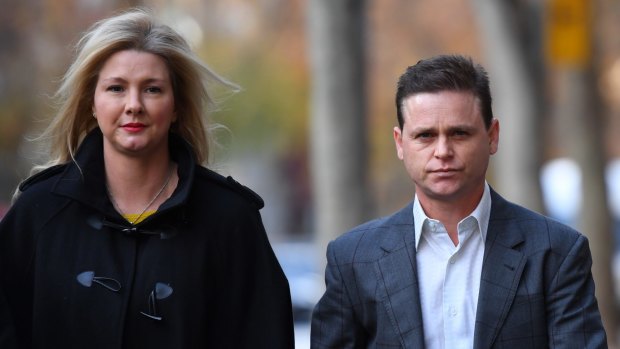 Jockey Mark Zahra said he had never been offered a bribe by fellow rider Danny Nikolic (right), pictured with partner Tania Hyett.