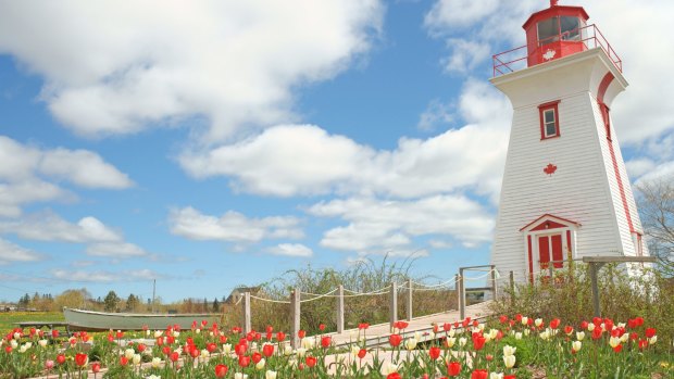 The lighthouse at Victoria by the Sea, Prince Edward Island.