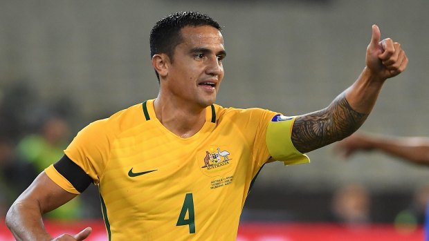 Growth: Socceroo Tim Cahill says qualifying for the 2018 World Cup is vital for Australia.