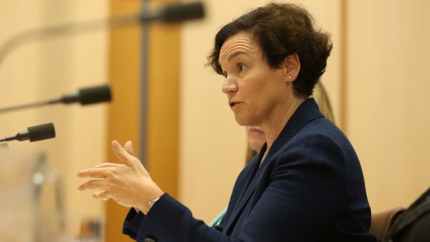 Former Department of Human Services boss Kathryn Campbell defended its "robo-debt" system at a Senate estimates hearing.