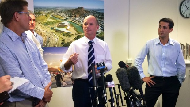 Premier Campbell Newman in Townsville on Wednesday.