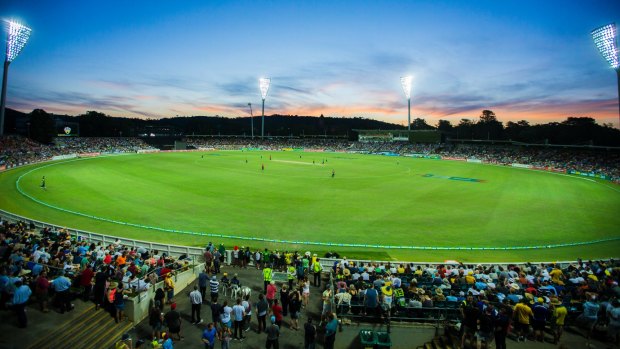 Australia took on South Africa in a one-day international at Manuka Oval in November.