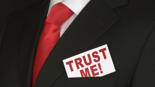 The public's trust in bankers has fallen markedly, survey figures suggest.