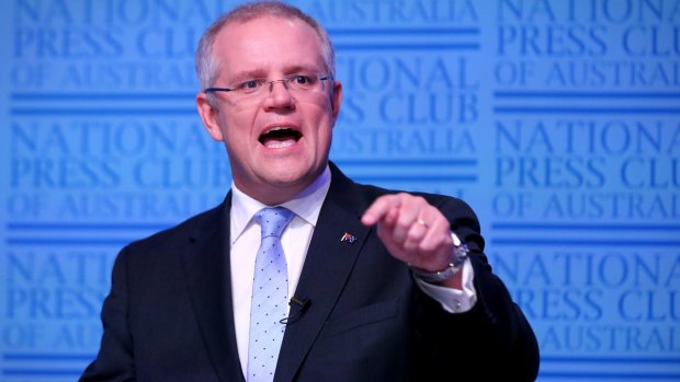 Treasurer Scott Morrison: the government has found comfort in the fact that the community is solidly supportive of hitting the banks up for part of the bill for budget repair.