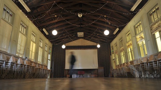 The ballroom in Mount Buffalo Chalet. Under the plan, 90 to 95 per cent of the complex footprint would be retained and reactivated.