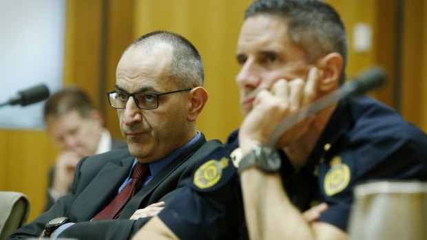 Department of Immigration and Border Protection secretary Michael Pezzulo and Australian Border Force commissioner Roman Quaedvlieg at the hearing.
