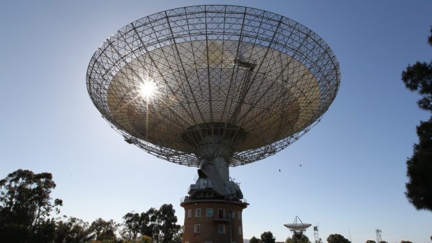 The CSIRO radio telescope in Parkes, NSW.