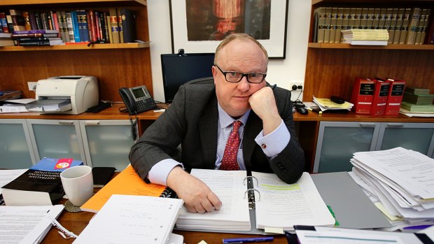 "Look at what ICAC has achieved": Geoffrey Watson in his office.