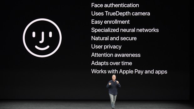 Phil Schiller, senior vice-president of worldwide marketing at Apple, talks about Face ID.